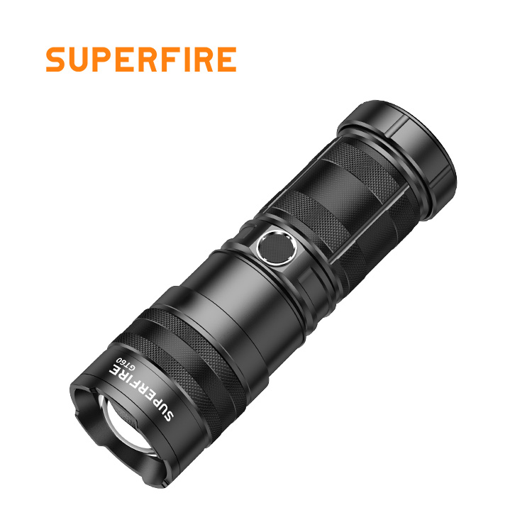 GT60 Zoom high power flashlight with tail light