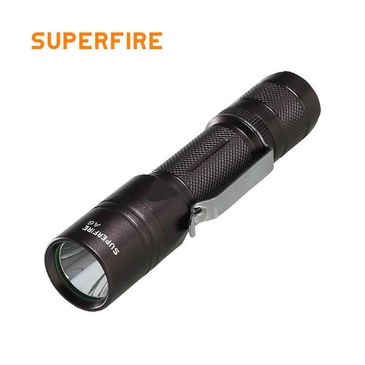 A6 rechargeable flashlight  with 18650 battery