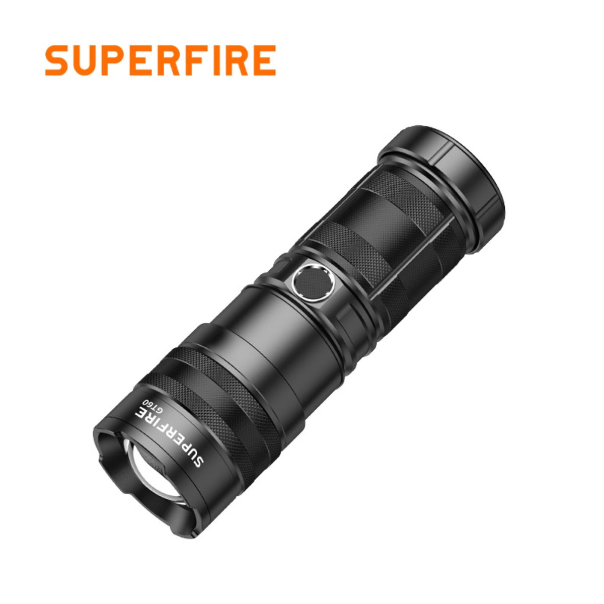 GT60 Zoom high power flashlight with tail light