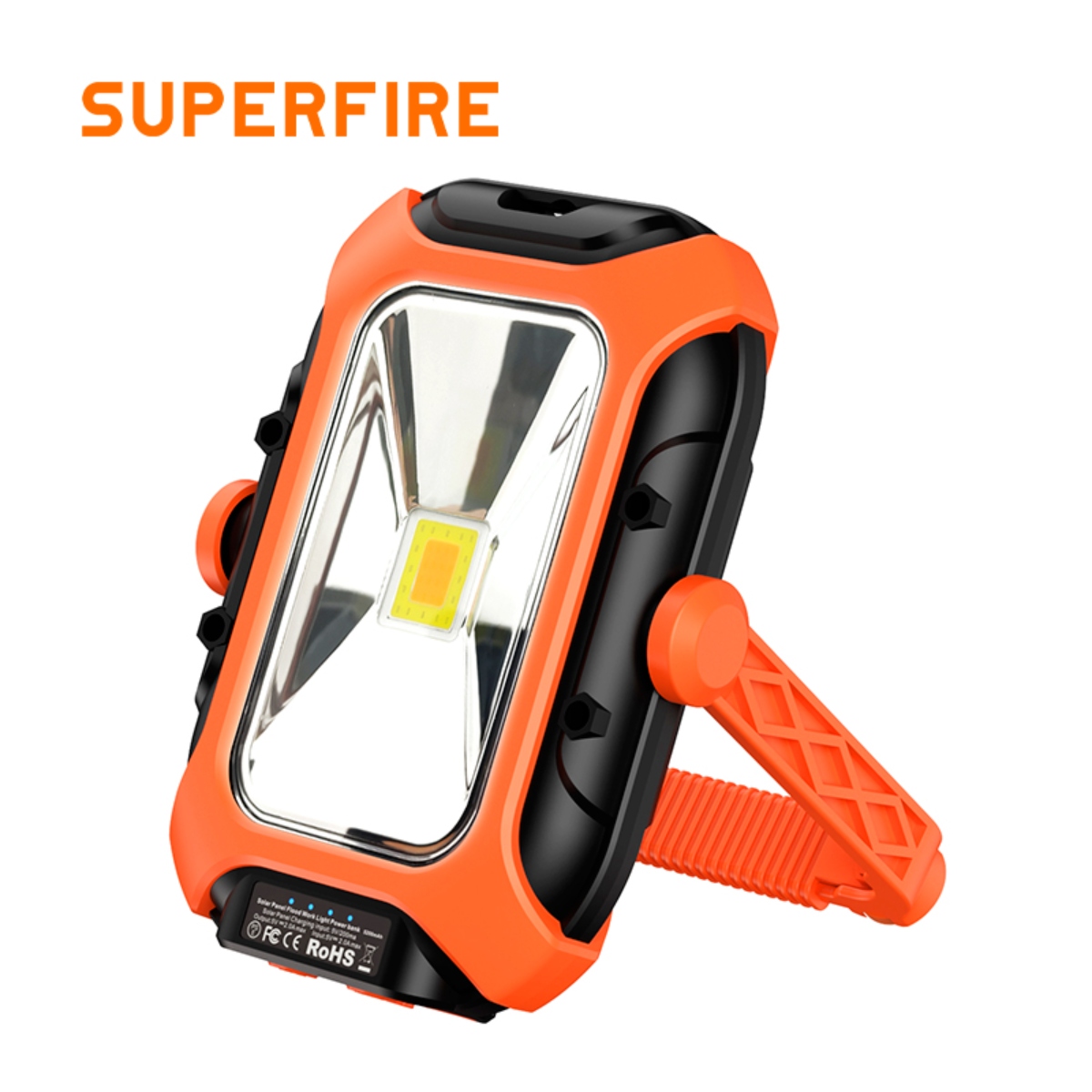 SUPERFIRE GM05 Solar tender work light